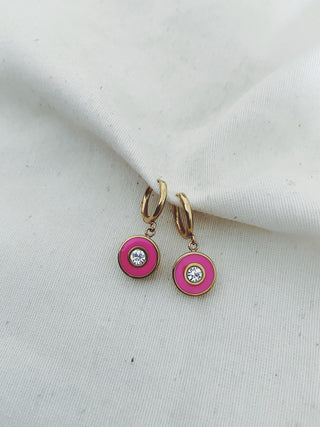 Pendientes Strong rosa