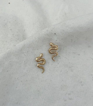 Pendientes serpientes minis oro