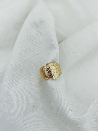 Anillo Coin oro