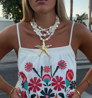 Collar nácar y estrella
